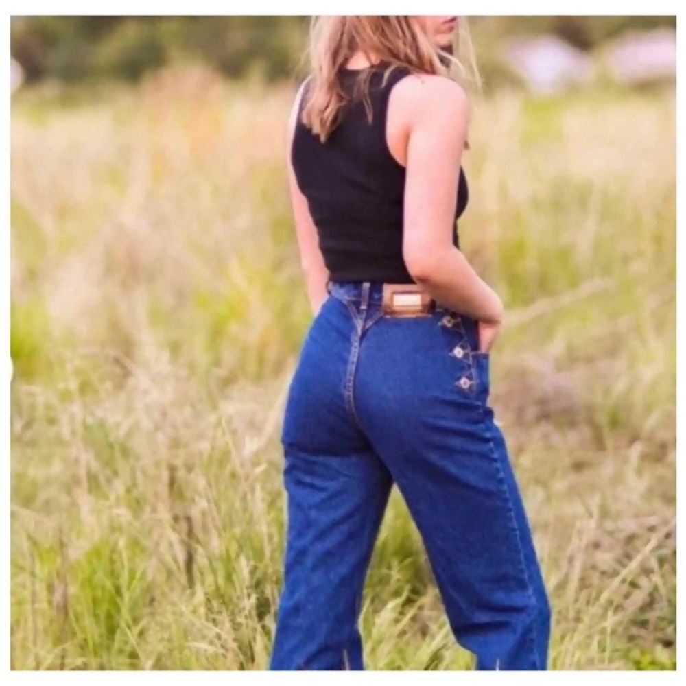 World Class Denim Lawman Western Blue Jeans